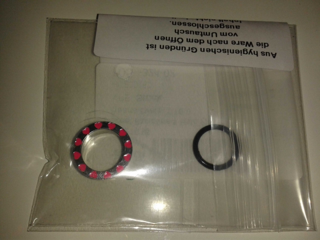 Tunnel mit pinken Herzen, G16,0 NEU!