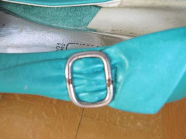 Grüne vintage Schuhe Gr. spitz