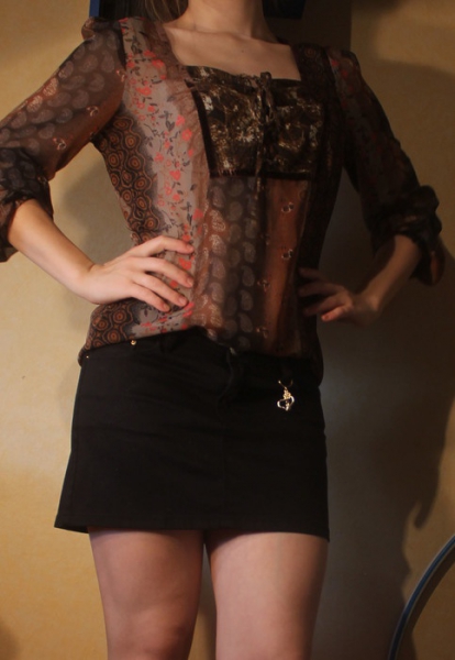 süßes transparentes Oberteil