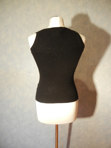 schwarzer Rauten-Pullunder