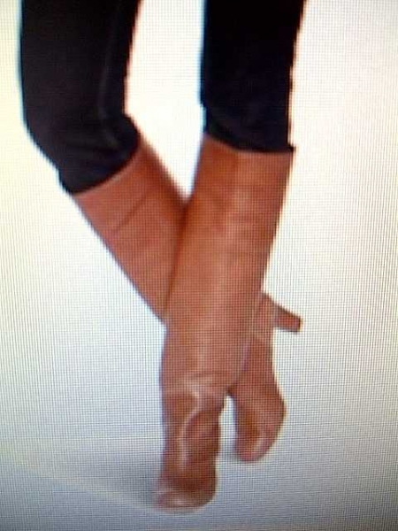 80er Vintage Lederstiefel hellbraun