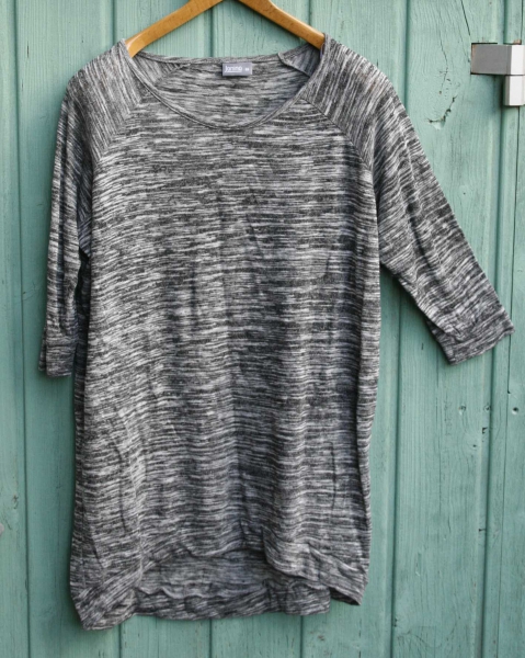 Longshirt graumeliert