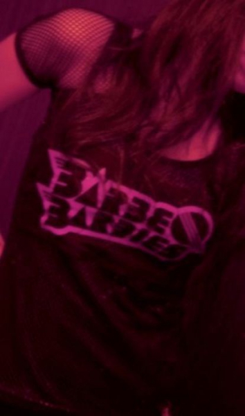 DIY Barbe-Q-Barbies Fishnet-Shirt *Lip Service* *The 69 Eyes* *Gothic* *Punk* *Finnland*