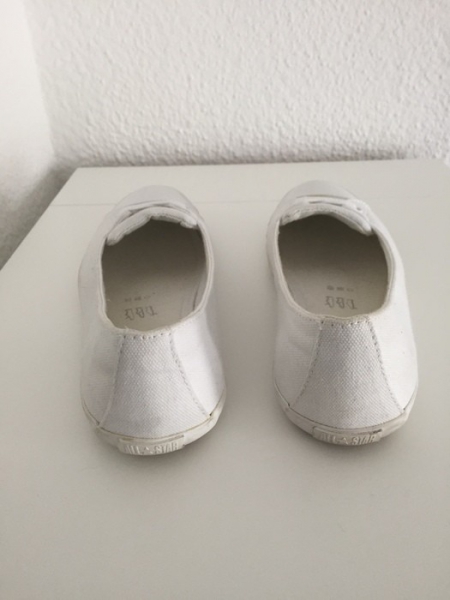CONVERSE All Star Low Ballerina! Weiß, Stoff, Gr. 38,5 (US 7,5)! Wie neu