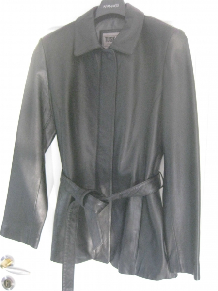 NEU Lederjacke echtes Leder schwarz L Made in Italy
