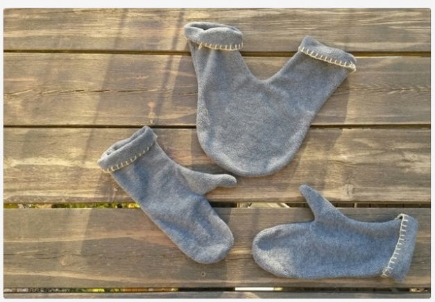 Süße Partnerhandschuhe