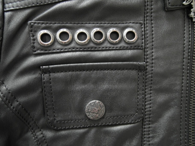 Jacke aus Kunstleder mit Schmetterlingen ~ Gothic ~ Frühling ~ Rockig ~ Festivals