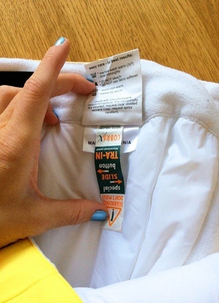 Matador Skihose gelb neu L warm Fleece Nierenwärmer Skischuhklemme #Matador