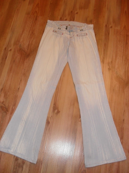 Damen Jeans weiß/hellblau W28 L34