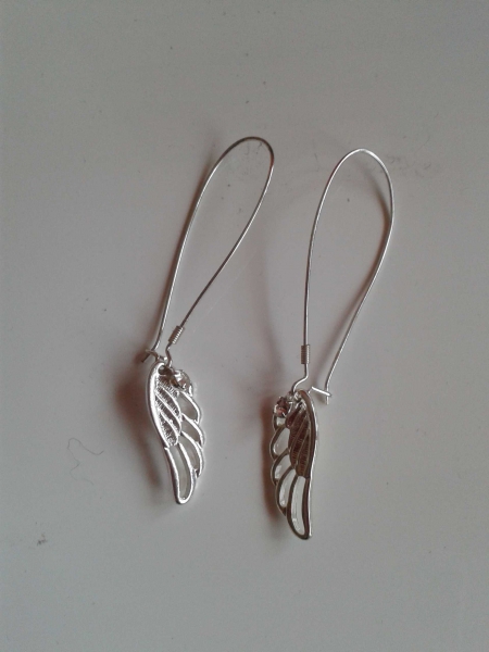 Flügel Ohrringe Silber