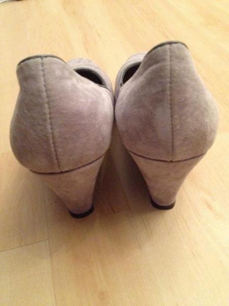 Echt Wildleder Wedges Keilabsatz