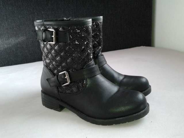 trendy boots, Stiefeletten, schwarz, Größe 38/39