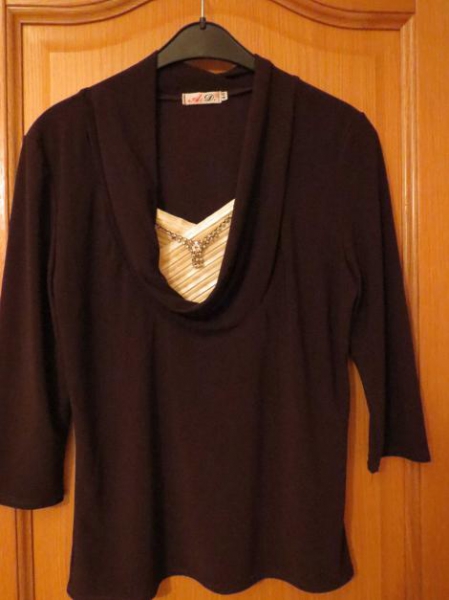 Oberteil, Gr.40/42, braun, neu