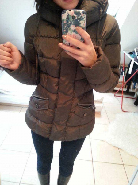 Winterjacke, Mexx, Braun/Grau