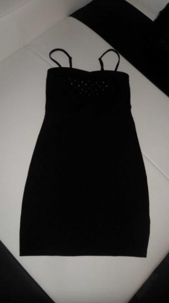 Partykleid - Stretchkleid - M - Neu - Schwarz - Gold