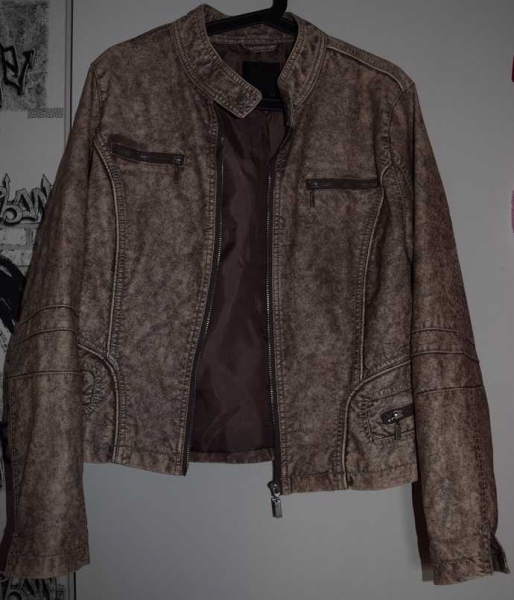 Lederjacke beige von New Yorker