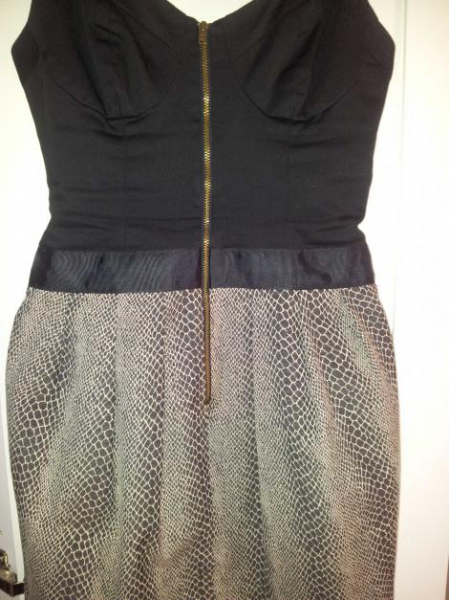 kleid animal print trend blogger reißverschluss / Warehouse