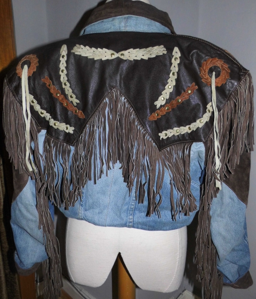 Jeansjacke / Kurzjacke im Western - Cowboystil