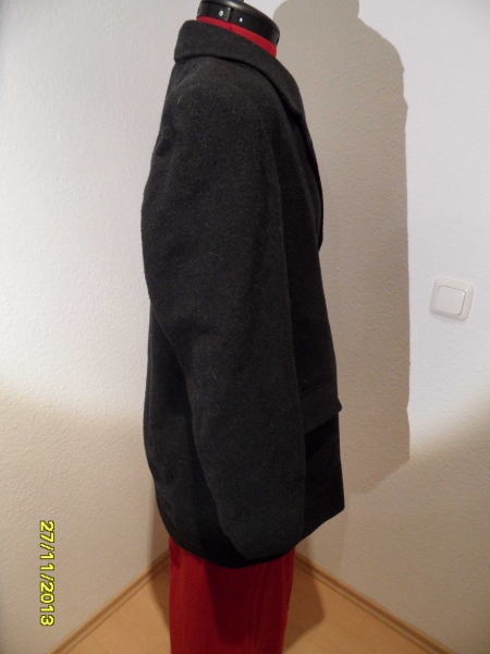 schöner Mantel / Jacke für Damen, schwarz Größe 40-42,Frühling/ Sommermantel/ Übergansmantel, Wollmantel 