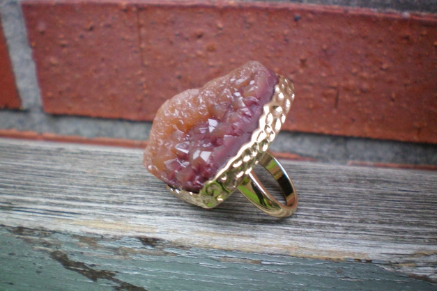 H&M Stein-Ring Fake Mineral-Ring Gr. L