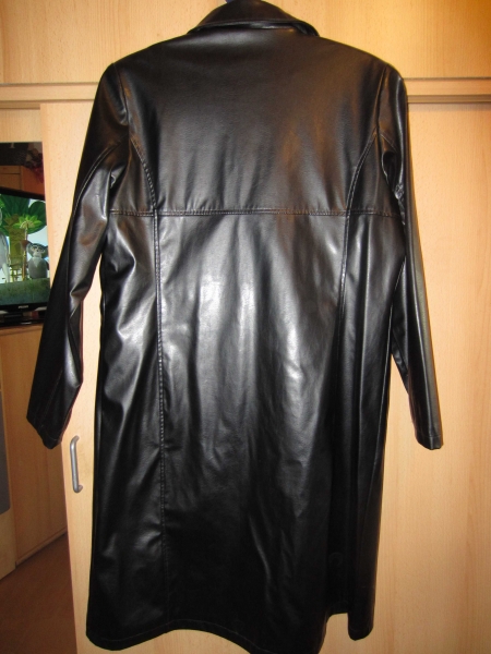 Ledermantel Halloweenmantel lang Gr.L 42/44