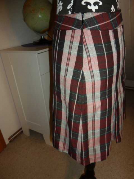 Faltenrock - kariert - Schotte - fester Stoff - Größe 36
