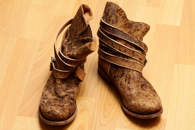 Designer Biker Boots braun 