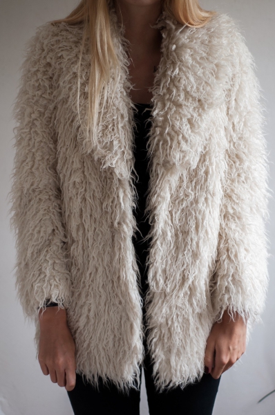 Felljacke Beige Kimichi Blue Urban Outfitters