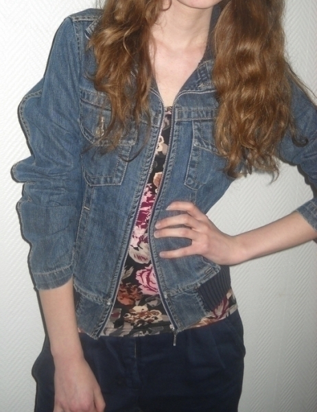 Zara Jeans Jacke blau washed Blazer Jeansjacke Vintage Cardigan XS S M L 34 36 38 Oversized