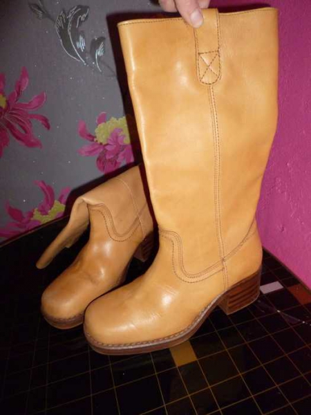 Lederboots hellbraun