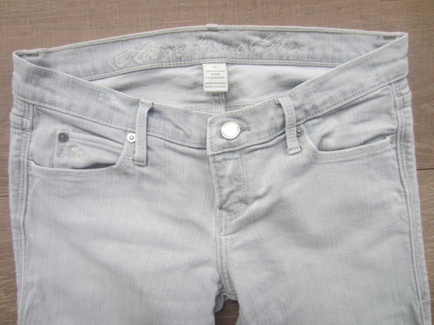 Abercrombie & Fitch Jeans hellgrau - Gr. 0
