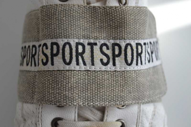 Sport Sneaker mit Glitzer Klettverschluss