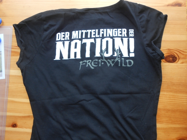 schwarzes Frei.wild T-Shirt, Gr. 38/S