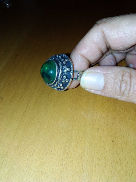 Ring Modeschmuck grün Vintage