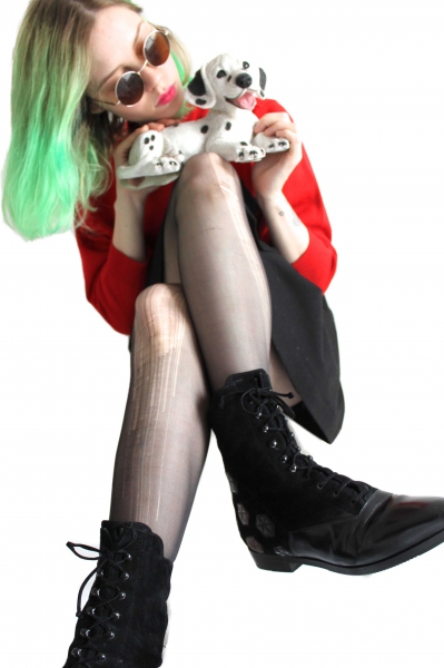 -- Vintage Lederschnürer -- TrueVintage Lederboots Schwarz Gr. 39