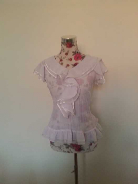 Romantisches Vollan Top weiß S