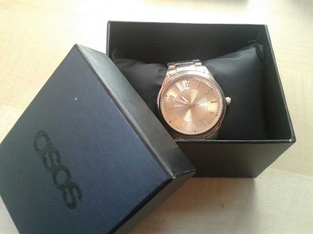 rosegoldene Boyfriend Uhr von Asos