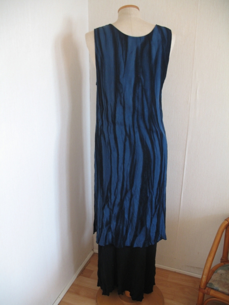 Lagen Kleid schwarz Blau 