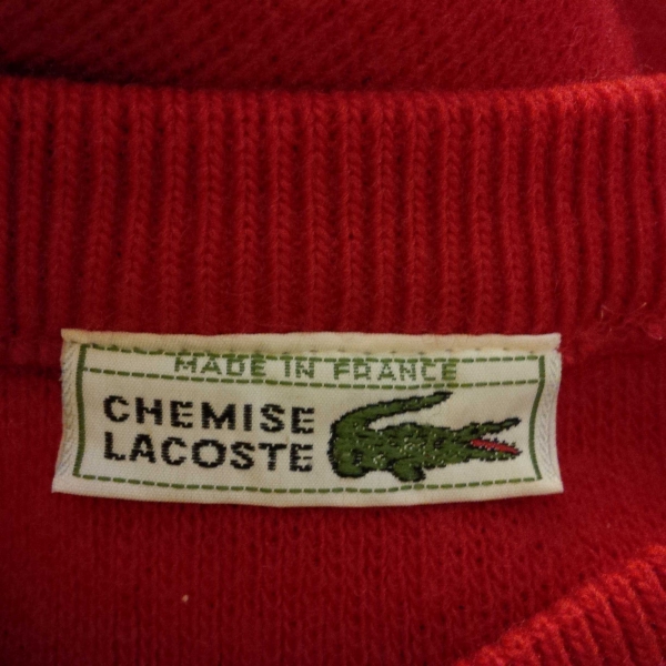 Lacoste xl pullover rot wolle, guter zustand