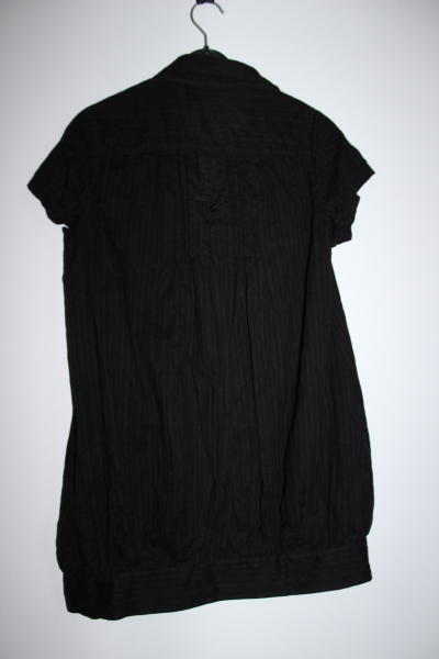Schwarze kurzärmlige Bluse Gr. 40