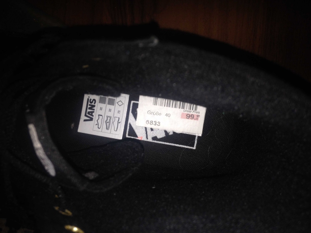 Vans Sk8 Hi Plateau schwarz gold Nieten