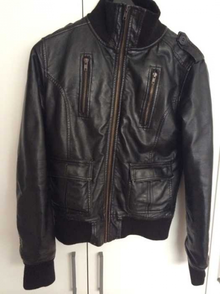 Lederjacke schwarz