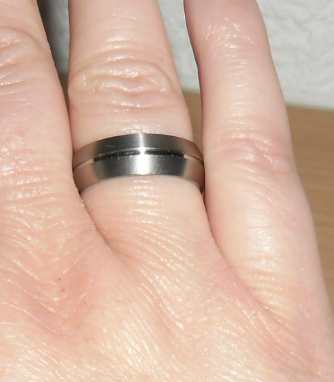 Sehr schöner Ring, 21 mm Edelstahl Partnerring 
