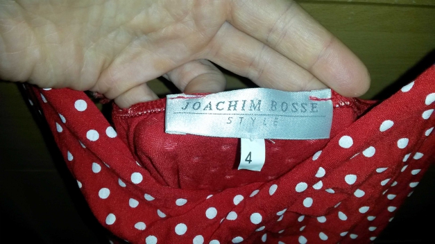 rot, gepunktetes Kleid vpn Joachim Bosse | Größe 4