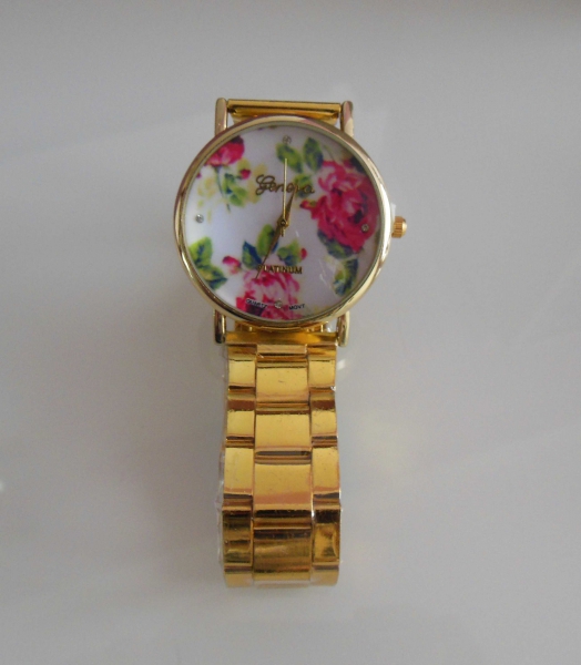 blumen uhr gold pink rosa floral blogger