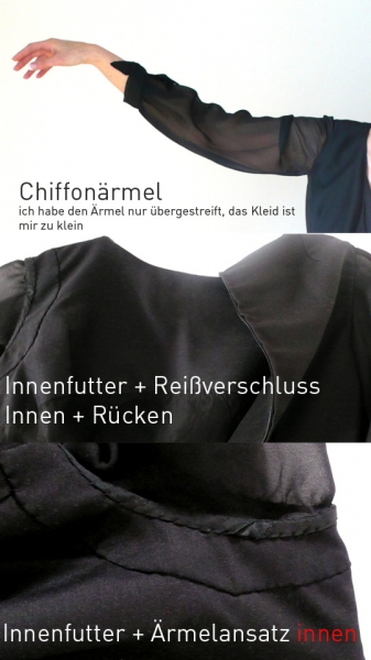 Vintage - das klassische kleine Schwarze - hier aus den 60ern! Gr. XS (34/36)