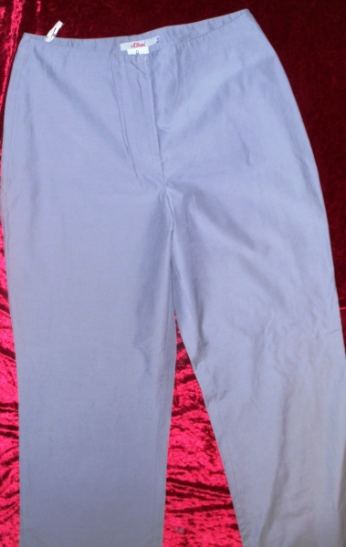 S Oliver Hose, grau, mit Schösschen, Größe 38