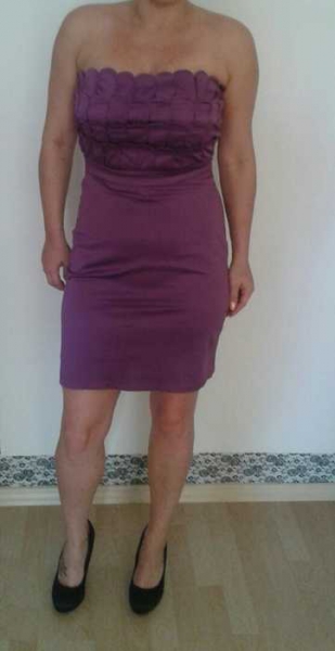 Schickes festliches lilanes Kleid Hochzeit sylvester elegant