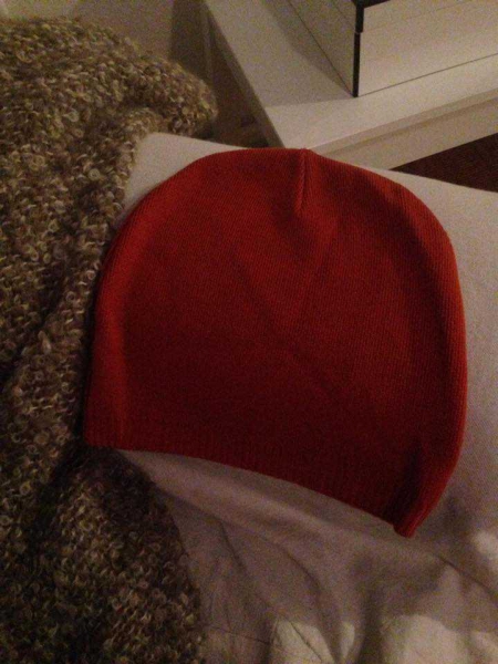 COS Mütze Beanie Rost Orange wie neu