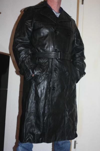 Ledermantel, Gr. 52, Echtleder
